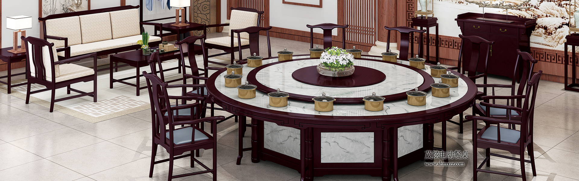 新中式電動(dòng)餐桌節節高升